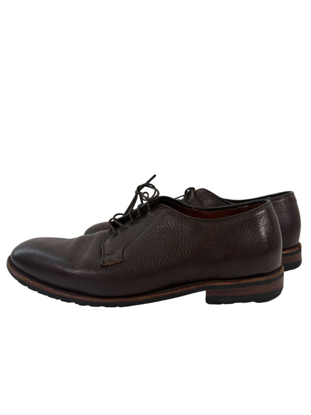 Brooks Brothers Derby Shoes Mens Size 9.5 D Brown Leather